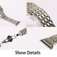 thumbnail image 6 of ALMNVO Bling Strap for Apple Watch Bands 40mm 44mm 45mm iWatch Band 38mm 41mm 42mm Diamond Stainless Steel Bracelet Apple Watch Series 7 6 5 4 3 SE 2, 6 of 7