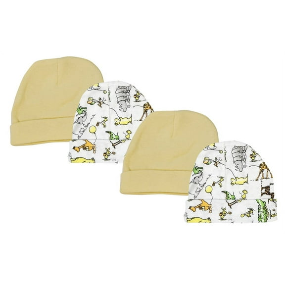 Baby Boy, Baby Girl, Unisex Infant Caps (Pack of 4)
