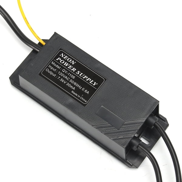 7500V 7.5KV 30mA Neon Electronic Transformer Power Supply Rectifier Kit Black 