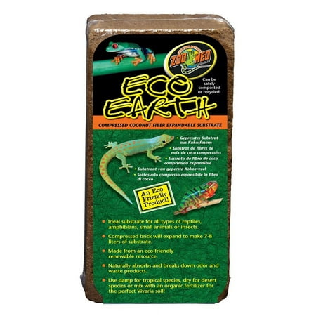 UPC: 0097612790108 | Zoo Med Laboratories Eco Earth? Coconut Fiber Substrate 1 Compressed Brick (~7-8 Liters)