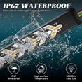 thumbnail image 7 of Tailgate Light Bar, for Pickup Trailer SUV RV Van Full Function Red Brake White Reverse Amber Turn Signal Double Flash Light No Drill Install, 7 of 7