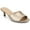 Champagne, variant on Journee Womens Jeylah Slip On Single Band Kitten Heel Dress Sandals