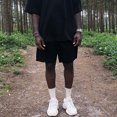 thumbnail image 2 of Frog drift-ropa de calle Kanye West Hip Hop temporada 6, pantalones cortos de baloncesto de gran tamaño, holgados, informales, VeranoGris, 2 of 5