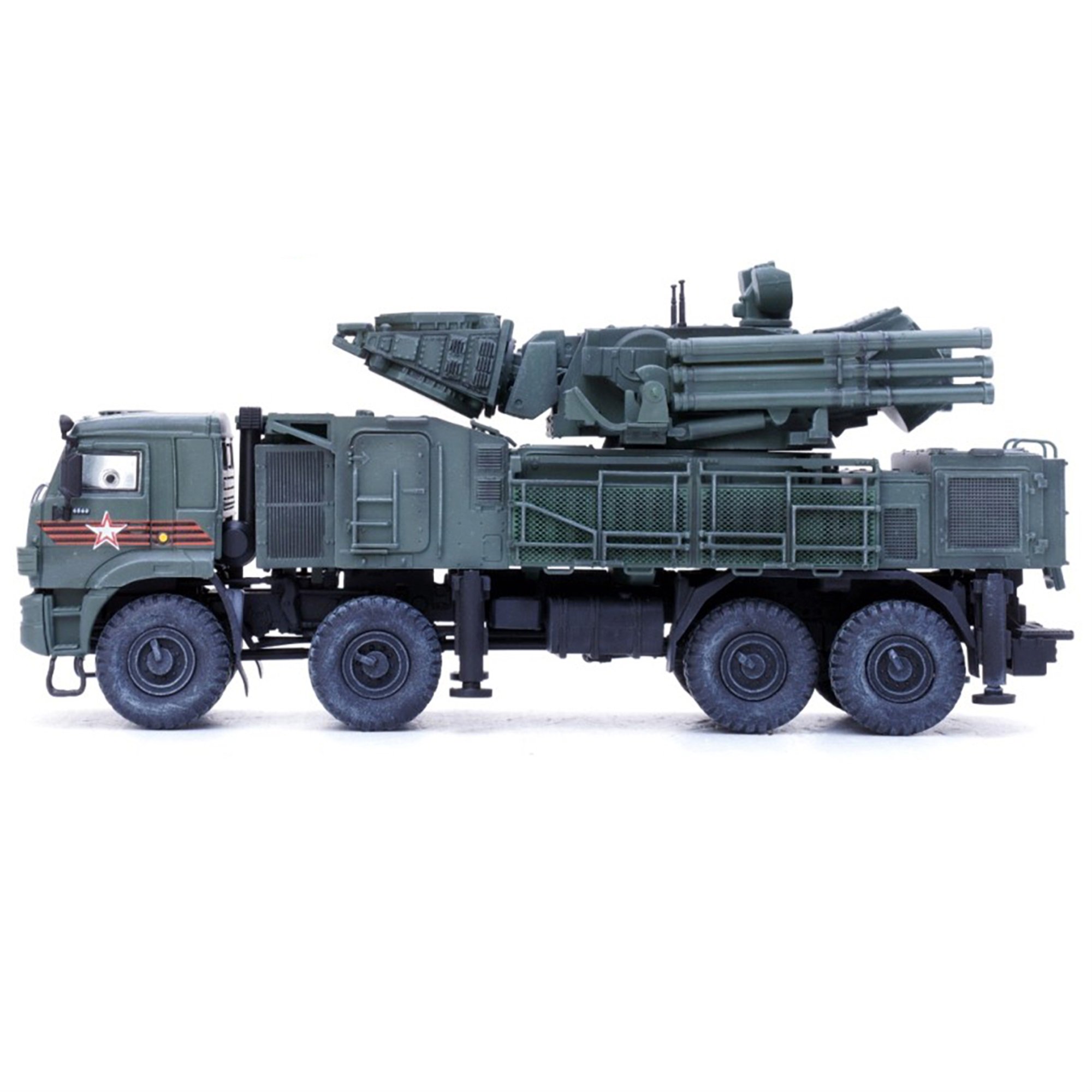 Pantsir S1 96K6 Self-Propelled Air Defense Weapon System "Victory Day Parade" Russian Army "Armor Premium" Series 1/72 Diecast Model by Panzerkampf