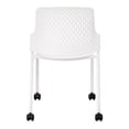 thumbnail image 2 of Next Stack Chairs(4) with Casters in White - 22"L x 22"W x 32.875"H, 2 of 5