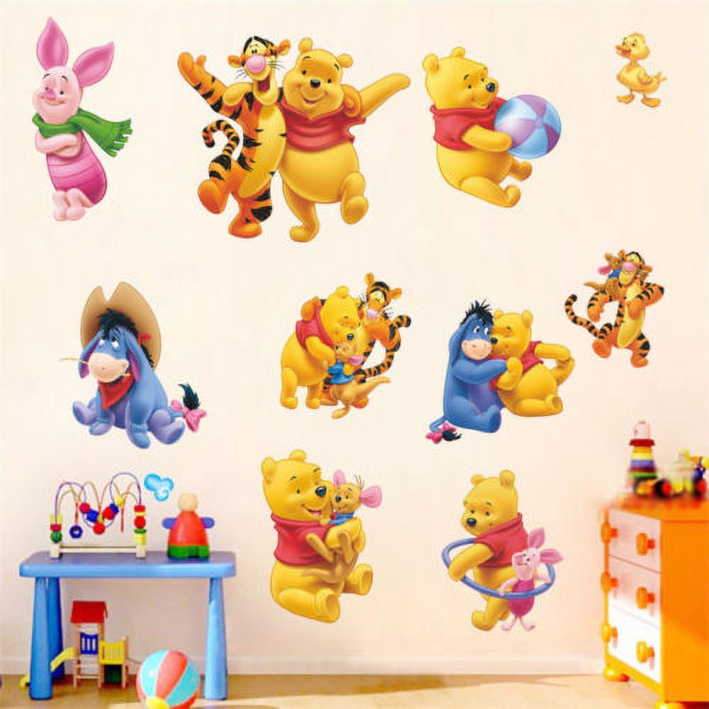 Winnie The Friends Wall Stickers Baby Nursery Kids Room Decor Vinyl -