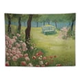thumbnail image 5 of PRATYUS  Artwork Tapestry Spring Garden Wall Art Tapestry for Bedroom Aesthetic Abstract Oil Painting Vintage Wall Hanging for Living Room Dorm Decor  40x30inch, 5 of 6