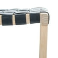 thumbnail image 3 of SAFAVIEH Abreu Rectangle Counter Stool, Black/Light Natural (18.5 in. W x 19 in. D x 26.8 in. H), 3 of 7