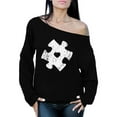 thumbnail image 1 of Awkward Styles Autism Awareness Off the Shoulder Sweater for Women, 1 of 4