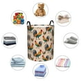 thumbnail image 6 of Balery Rooster Round Laundry Basket with Handles Waterproof Freestanding Laundry Hamper for Clothes Toys in the Dorm and Family-Small, 6 of 8