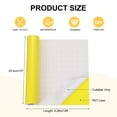 thumbnail image 2 of Vinilo Permanente Amarillo Uxcell, Rollos de Vinilo Adhesivo de 10 Pulgadas x 14 pies para Corte de Calcomanías, Señales, Álbumes de Recortes, Manualidades DIY, Decoración del Hogar, 2 of 6