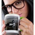 thumbnail image 2 of 3drose, Barrows Goldeneye Duck on the Icy Lamar River, 15oz Two-tone Green Mug, 2 of 6