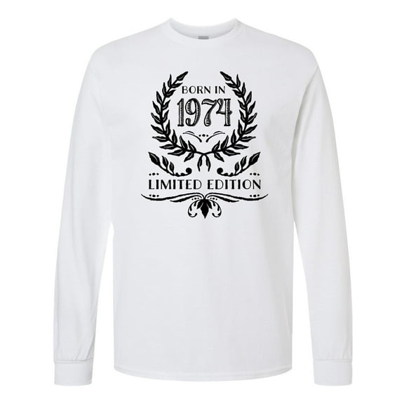 Inktastic Born in 1974 Limited Edition Long Sleeve T-Shirt