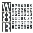 thumbnail image 3 of GOOHOCHY 42pcs Número de letra plantillas plantillas de alfabeto plantillas de graffiti-out, 3 of 8