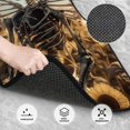 thumbnail image 3 of Honeii Skull Butterfly Sunflower Print Car Foot Mat Four-Piece Set - Front & Rear Universal Car Floor Mats for SUVs, Trucks, Sedans, 3 of 7