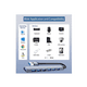 thumbnail image 2 of Adaptador Multipuerto Hub Delgado De 7 Puertos Usb 3.0 Blanco, 2 of 4
