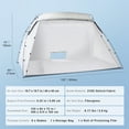 thumbnail image 6 of 10x7x6ft Portable Paint Booth Spray Tent with Built-in Floor & Mesh Screen for 1 Person DIY Furniture Painting, 6 of 10