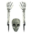 thumbnail image 5 of Dserhfy Halloween Skeleton Stake Decorations Creepy Skull Hand Arm with Stakes Realistic Skeleton Bone Model for Outdoor Yard Garden Lawn Decor, 5 of 8
