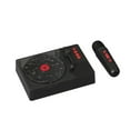 thumbnail image 1 of Haut-parleur Rétro avec Microphone, Lecteur de Disques Vintage avec Lumières Ambiantes Réglables, Tourne-Disque 4 Modes, Lecture Sans Fil, Haut-Parleurs Audio, Petites Boîtes, 1 of 5