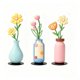 thumbnail image 2 of 3 piezas de flores de metal para decoración de pared, adornos colgantes decorativos de hierro, decoración floral para el hogar, la oficina o el Estilo B, 2 of 8