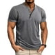 thumbnail image 4 of pstuiky camisetas para hombre, Camisas cortas informales de cuello redondo y botones para hombre camisetas de hombre xxl, 4 of 9