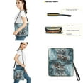 thumbnail image 3 of ZUXONGSY Wolf Snow Mountain Print Top-Handle Handbags with Purse for Women Trendy 2 Pcs Bucket Purse Set Lightweight Bucket Purse and Wallet Set for Working, 3 of 4