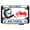 Black - Style 2, variant on [Officially Licensed Product] - Motorcycle Metal License Plate Frame with U.S. Air Force Retired, USAF with Arnold Wings Symbol Design - Chrome