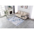 thumbnail image 3 of Amazing Rugs, LLC. "Zara Contemporary" Washable Super Soft Area Rug with Abstract Design Silver/Blue 4' x 6' Abstract 0.76 - 1 inch Stain, 3 of 5
