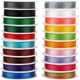 thumbnail image 1 of Hilo para abalorios de 0,2 mm en 20 colores. Cordón para nudos chinos. Hilo para pulseras y joyería., 1 of 9