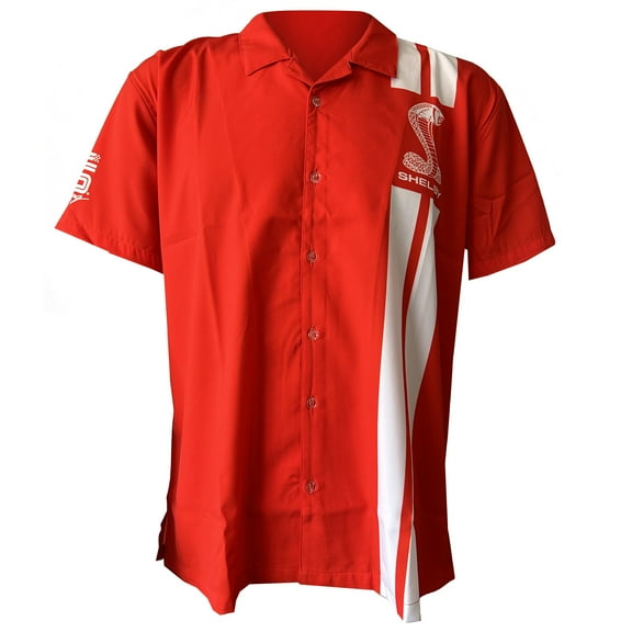 Shelby Cobra Red Camp Shirt