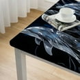 thumbnail image 5 of WYYP Dolphins Ocean Black Background Square Tablecloth 100% Polyester Fiber 52*52, 5 of 8
