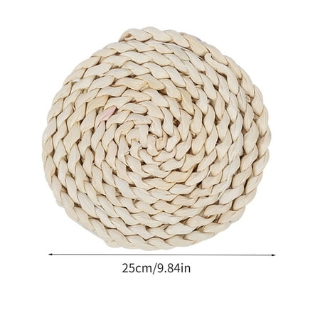 

Hesxuno Kitchen Utensils Set Cotton Yarn Ramie Dining Table Insulation Pad Thick Woven Household Anti-scalding Pad Kitchen Accessories Tablewares
