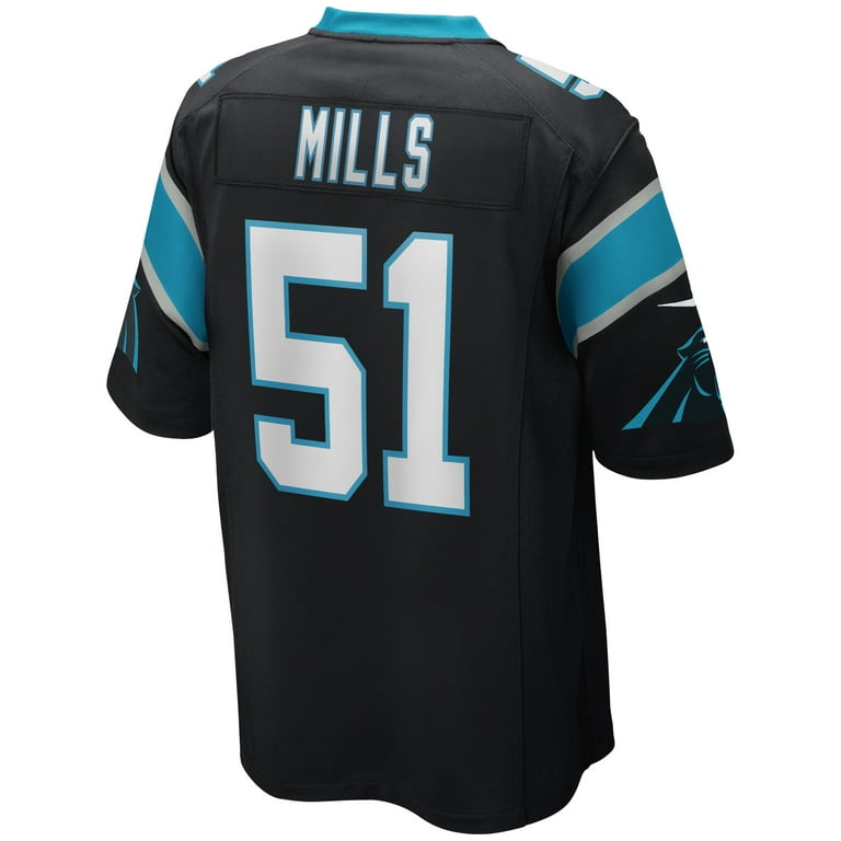 Men's Nike Sam Mills Black Carolina Panthers Game Retired Player