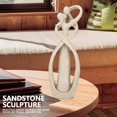 thumbnail image 3 of Escultura de piedra arenisca hecha a mano, exquisita estatua de amantes ideal para la decoración del hogar, regalo romántico para bodas y San Valentín, 3 of 5