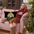 thumbnail image 3 of Christmas Decorative Print Velvet Lumbar Pillow Cover for Sofa Cushion Home, 3 of 6