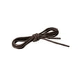 thumbnail image 2 of INSPIRE CHIC Unisex Waxed Solid Round Shoelaces 2 Pairs Oxford Shoestrings for Dress Shoes Boots Dark Brown 140cm / 55.11", 2 of 5