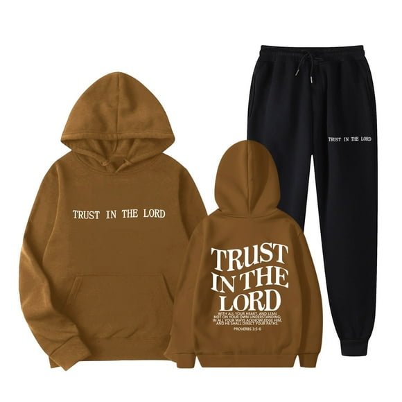WILLBEST Hoodiess Women's Two Piece Pants Set with Cute English Print Long Sleeve Hooded Sweatshirt the walking dead Hoodiess