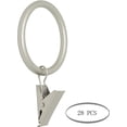 thumbnail image 2 of MERIVILLE Curtain Rings with Clips, Set of 28, 1.5" Inner Diameter, Fits Up to 1 1/4" Rod, Pewter, 2 of 2