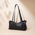 thumbnail image 5 of Genuine Cowhide Women Tote Shoulder Bag, Red Leather Casual Work Crossbody Handbag, 5 of 8
