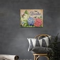thumbnail image 5 of Farmhouse Colorful Hydrangea Flower Bathroom Decor Wall Art Just Breathe Rustic Hummingbird Floral Wall Decor Christian Pictures Canvas Painting Print Artwork Framed for Bathroom Bedroom 16"x12", 5 of 6