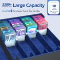 thumbnail image 2 of Aorsher 4-RowTrading Card Storage Box, Deck Box for Baseball Sport Card, Card Organizer Holder With 50 Sleeves & 24 Dividers, Case Fit for Mtg Tcg Magic Commander Deck Playing Cards, 2 of 6