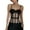 Black, variant on Overbust Corset Tops for Women Slim Fit Mesh Boned Bustier Top Shapewear Going out Top