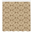 thumbnail image 2 of Ambesonne Victorian Shower Curtain, Vintage Floral Ivy Swirls, 69"Wx75"L, Champagne Almond, 2 of 4