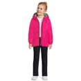 thumbnail image 3 of Weather Tamer Girls Long Sleeve Hooded Winter Puffer Coat, Sizes 4-16, 3 of 6