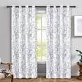thumbnail image 1 of Cortinas DriftAway con forma de rama de árbol, 229 cm, gris y blanco, 2 paneles, 1 of 8