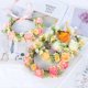 thumbnail image 2 of Bride Artificial Flower Wreath Skin-friendly Colorful Flower Wreath Party Prop for Banquet Wedding Dresses Skirts, 2 of 5
