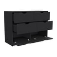 thumbnail image 2 of Nmkwnr 4 Drawers Dresser Cabinet for Home, Office, Living Room, Black, 2 of 7