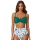 thumbnail image 2 of MKLEKYY Trajes De Baño Mujer Women High Waisted Bikini Sexy Push Up Two Piece Swimsuits Vintage Swimsuit Two Piece Retro Ruched High Waist Print Bikini Set 2770, 2 of 6