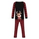 thumbnail image 2 of Pijamas de Navidad Para La Familia Trajes A Juego Hombre Papá Blusa Con Estampado de Cuadros Tops + Pantalones Ropa de Navidad Odeerbi ODB189060, 2 of 5