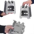 thumbnail image 1 of Outdoor Mini Fire Pits Foldable Stainless Steel Bonfire Stove Hinge Wood Burning Stove for Camping Hiking, 1 of 5